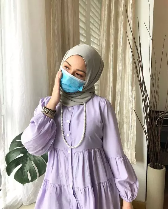 baju lilac cocok dengan jilbab warna apa